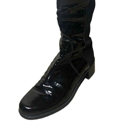 Stuart Weitzman Women’s Size 35.5 Patent Leather Over the Knee Left Boot Amputee - Picture 2 of 6